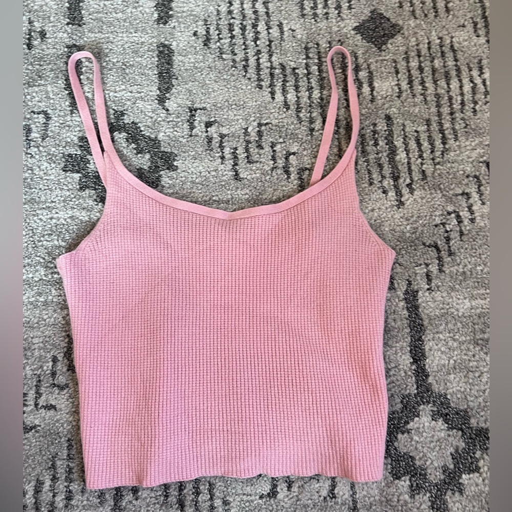 Pink Sweater Tank Top